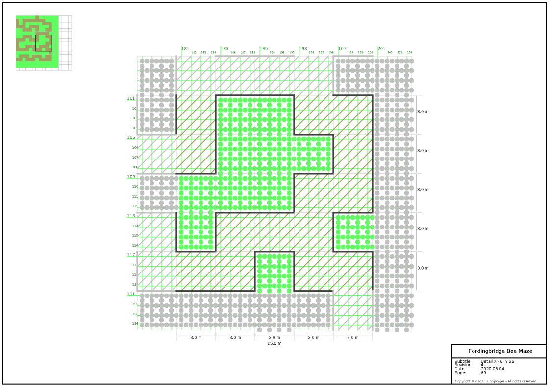 Just one page of the maze design